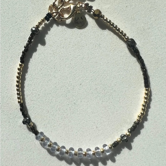 Set of 2 Snow Moon Upcycled La Lune Bracelets - Picture 4 of 6